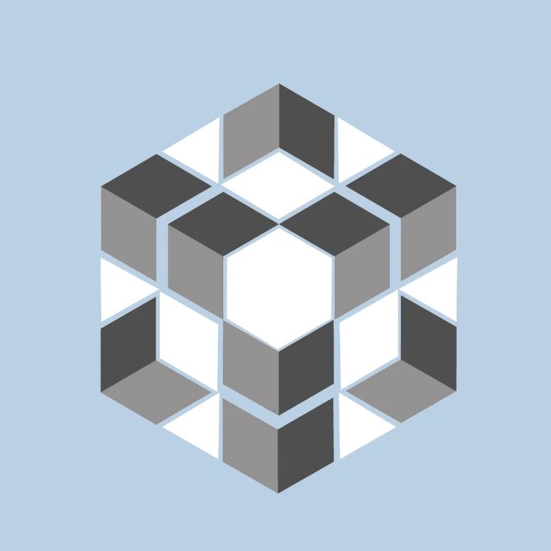 Geometric Cube Seamless Pattern Graphic