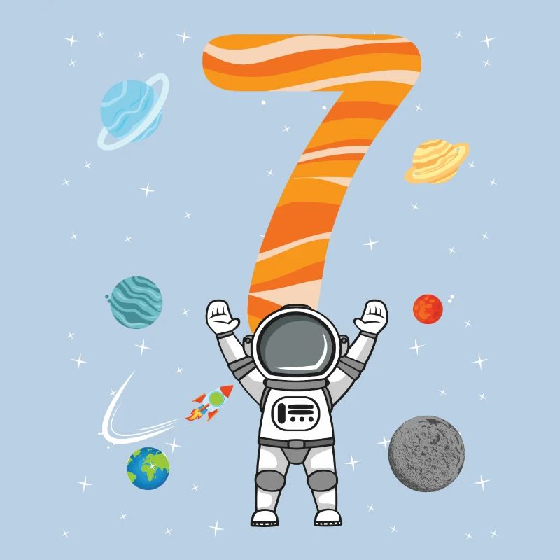Espace astronaute 7e anniversaire pour garçons