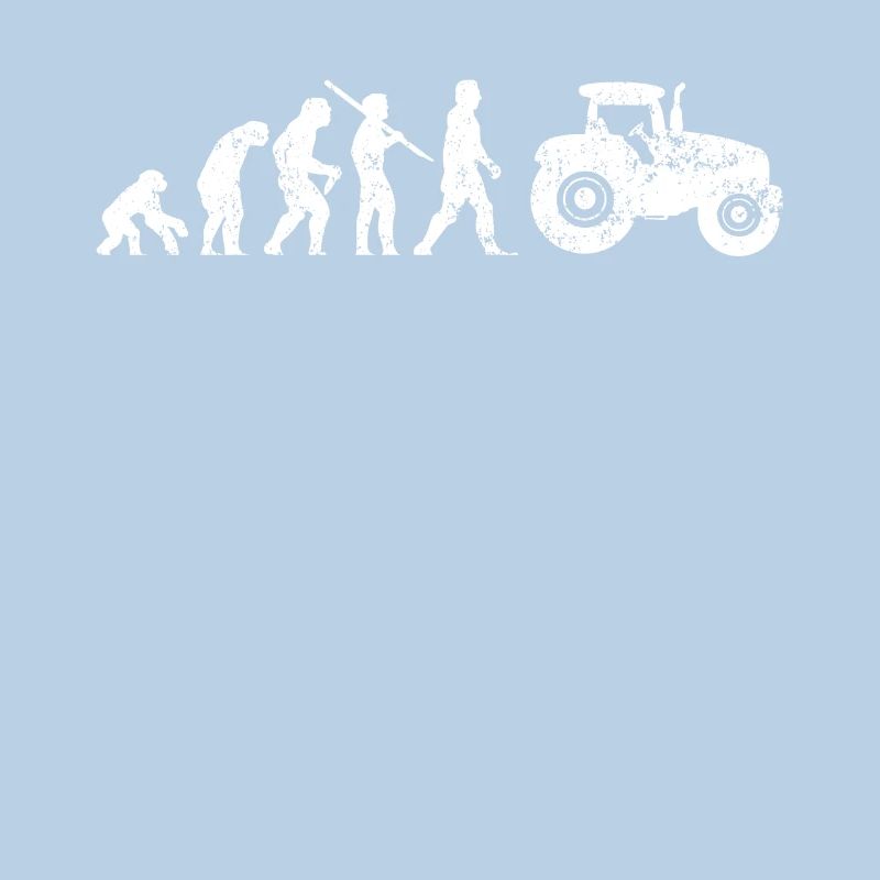 Traktor Evolution vom Affen zum Traktorfahrer