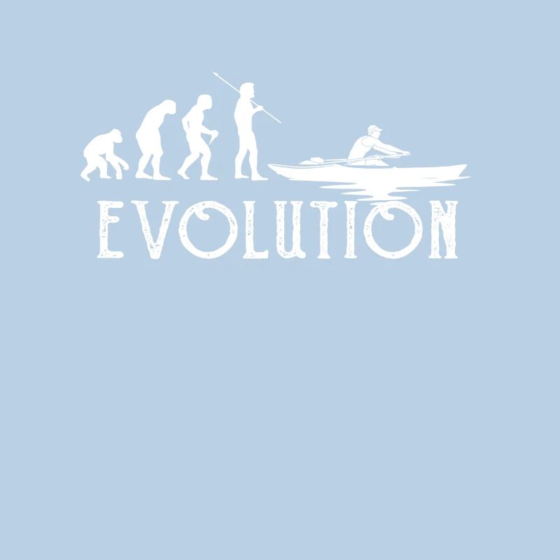 Rudern Evolution Geschenk Ruderer Mann