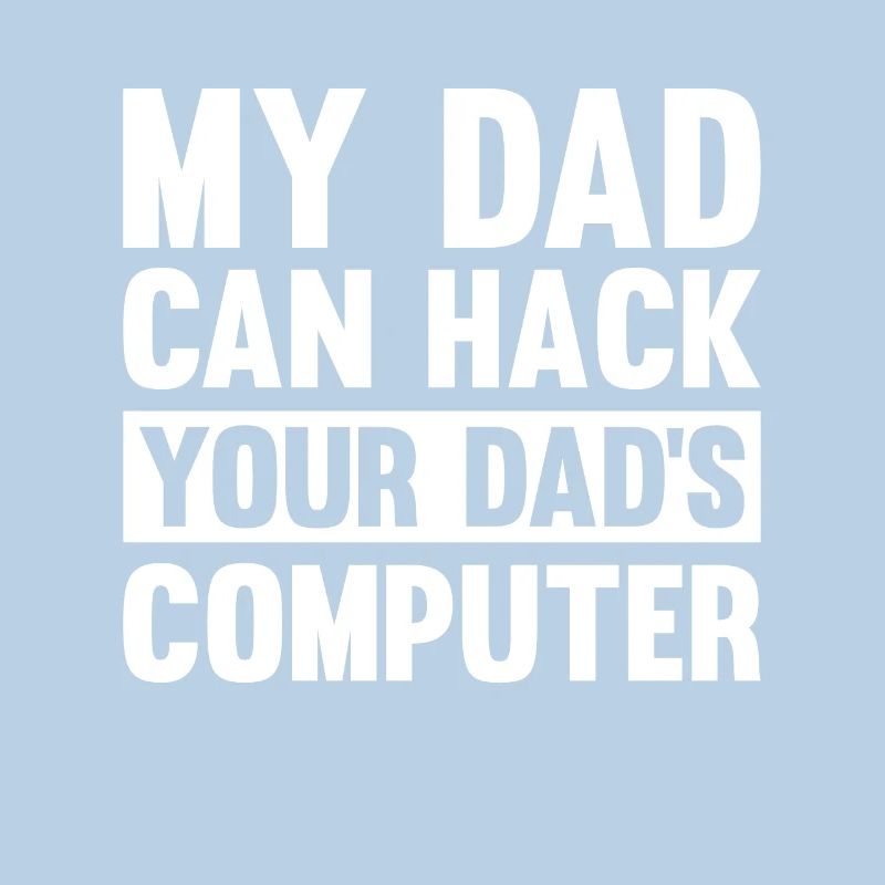 Hacker Hacking Code Computer papa Spruch Geschenk