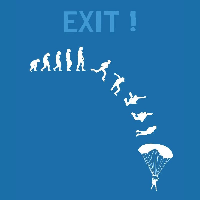 Skydiver Evolution Parachutistes