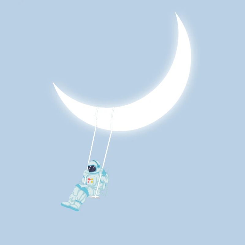 Astronaut swing moon