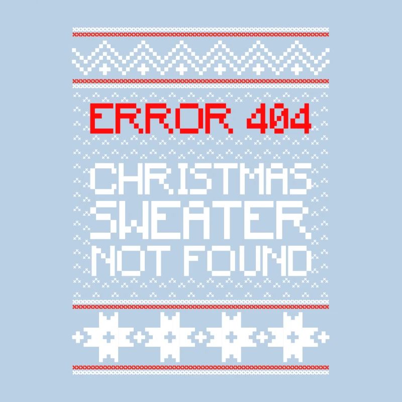 Error 404 Christmas Sweater Not Found Computer