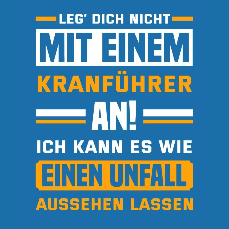 Kran Kranfahrer Kranführer Bauarbeiter Geschenk