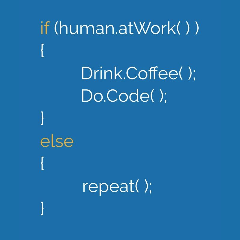 Programmeur Informaticien Café Cadeau C# Java
