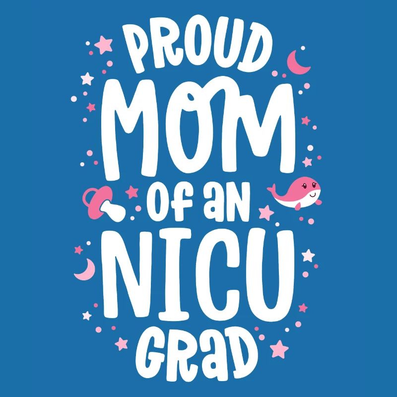 Stolze Mutter einer NICU-Absolventin NICU Grad Mutter
