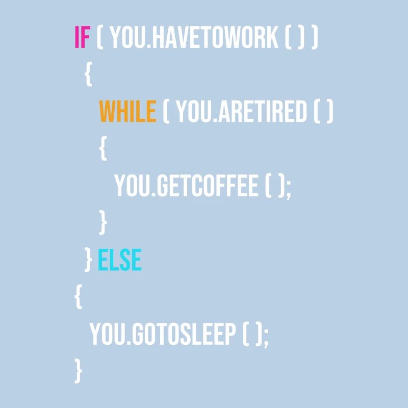 Funny Programmer Codes Coffee And Sleep
