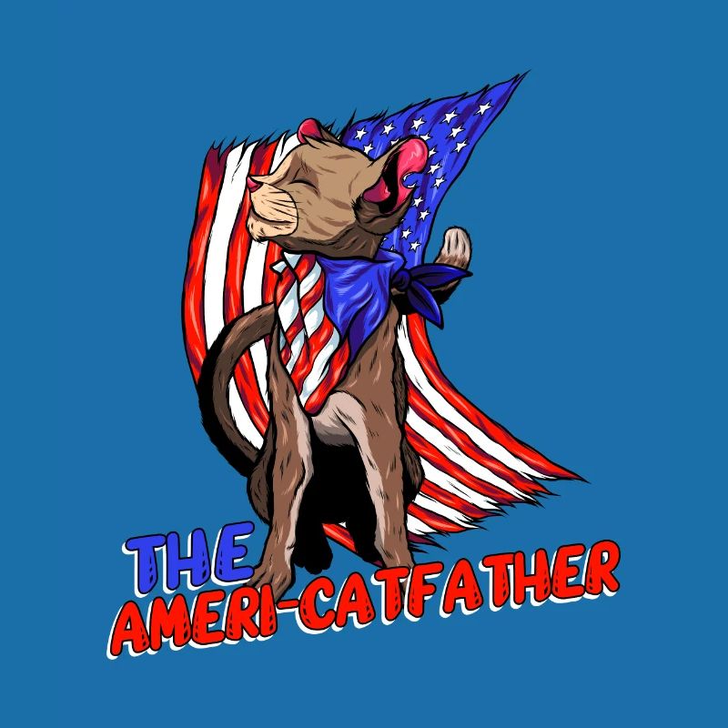 Ameri-catfather July 4 Independence Day