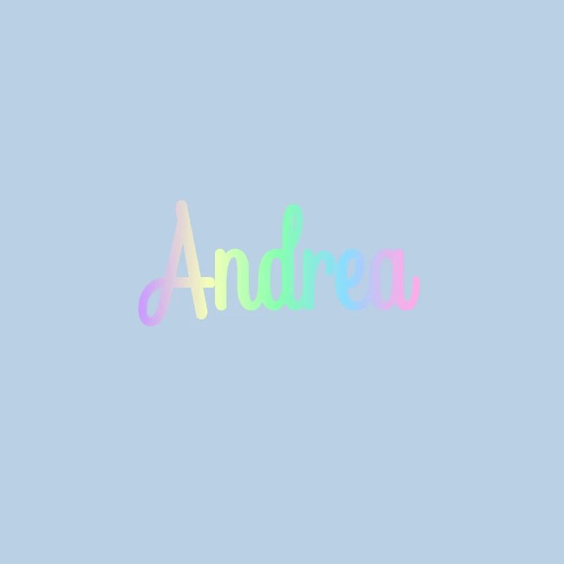 ANDREA Rainbow Cursive minimaliste