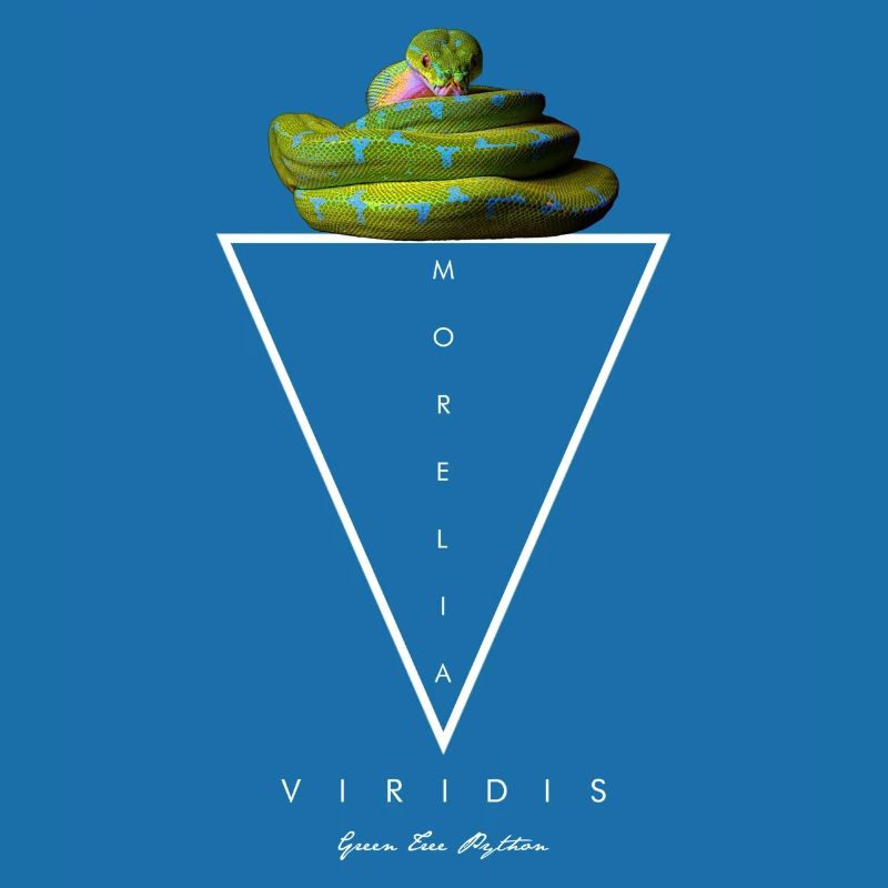 Grüner Baum Python Modern Geometric