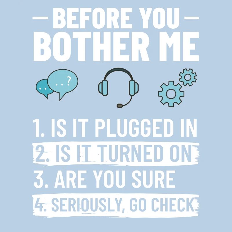 Tech Support IT Technischer Hilfe Helpdesk