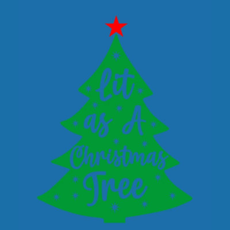 Illuminated like a Christmas tree Norwegian pattern