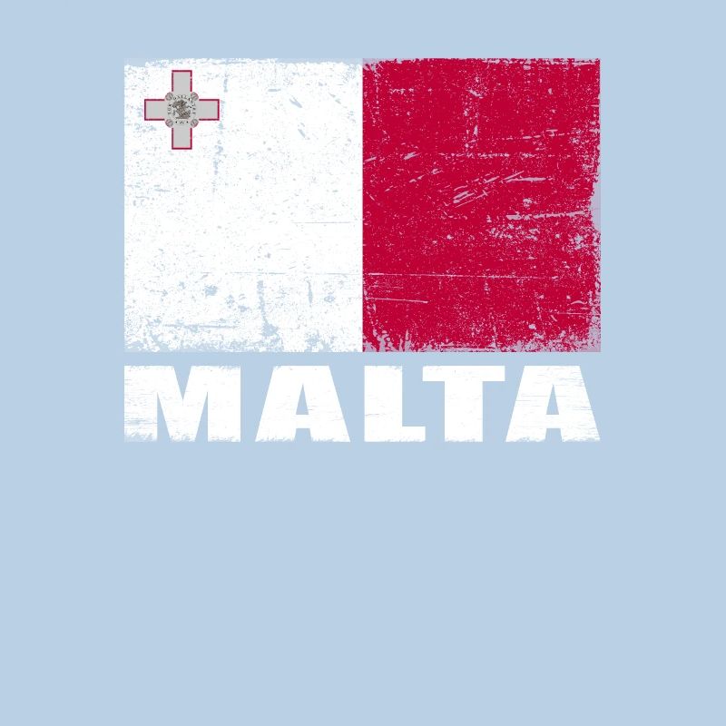 Drapeau de Malte Grunge Drapeau de Malte
