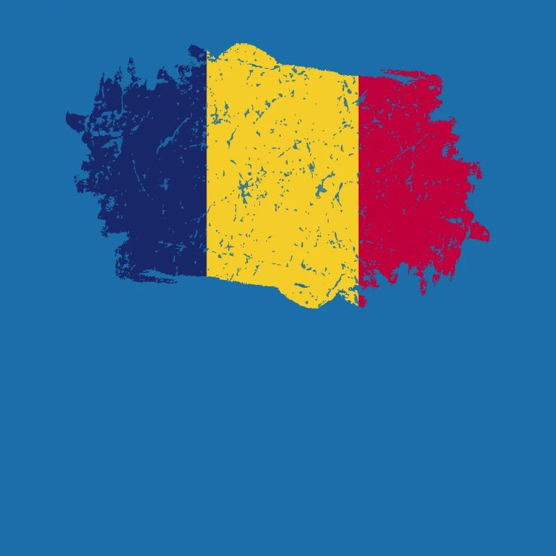Drapeau du Tchad Grunge Drapeau du Tchad