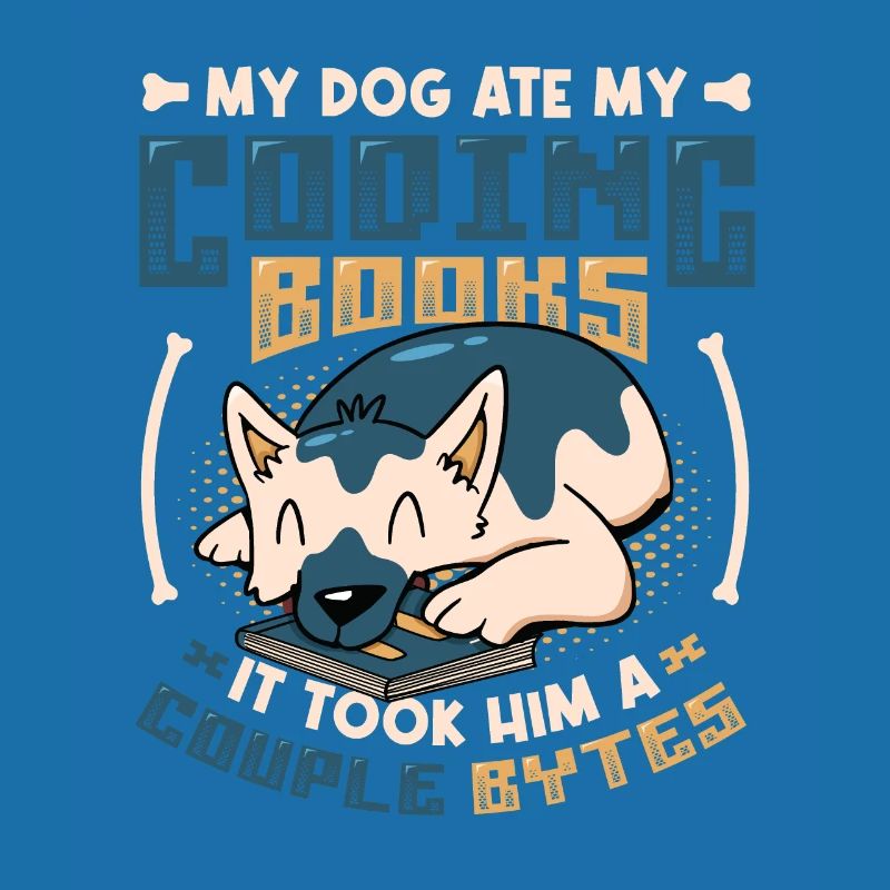 Dog Bytes Code Programmation de blagues informatiques