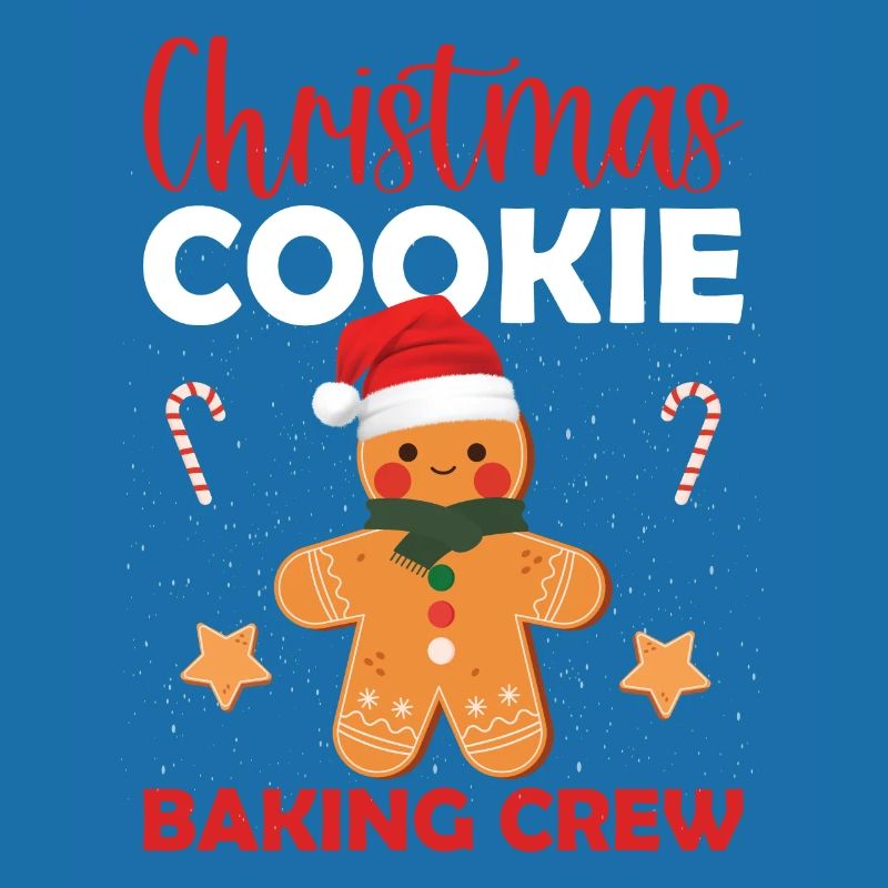 Équipe de cuisson de biscuits de Noël