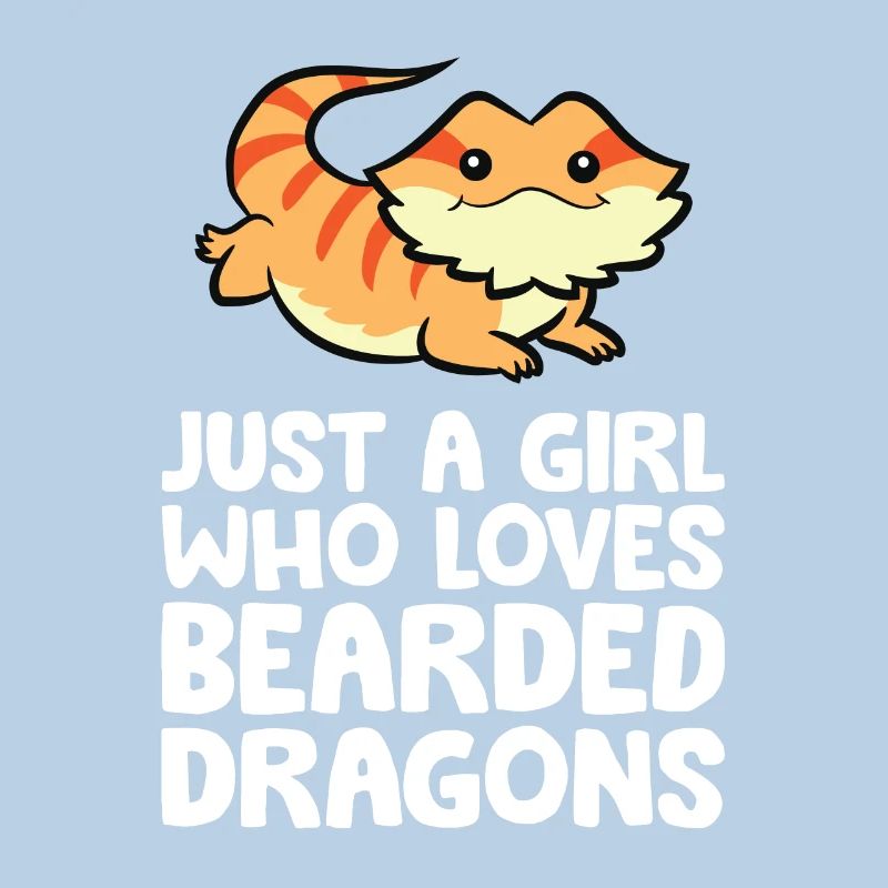 Bartagame Eidechse Nur ein Mädchen, das
