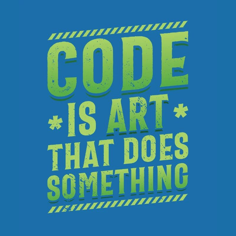 Code is an art that does something, programming