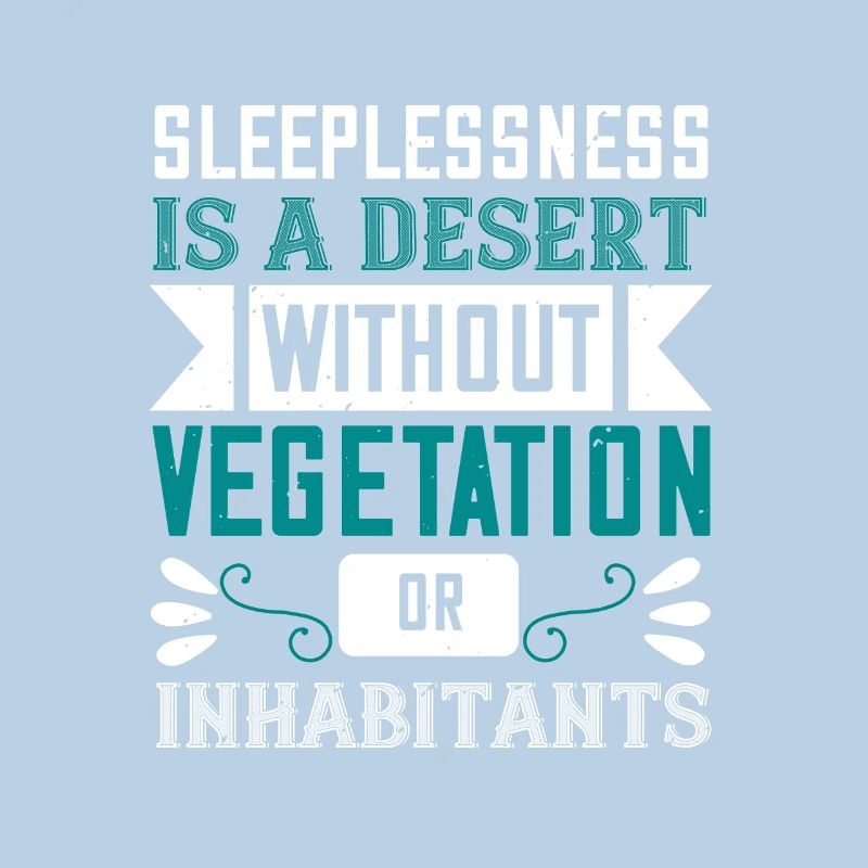 Schlaflosigkeit ist eine Wüste ohne Vegetation oder
