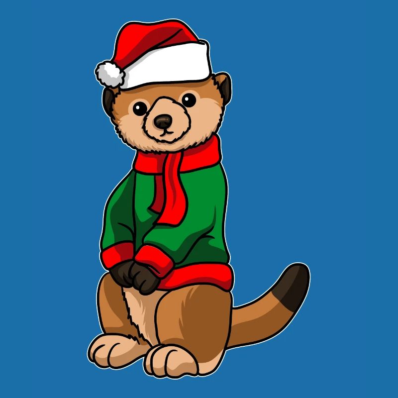 Suricates avec pull de Noël