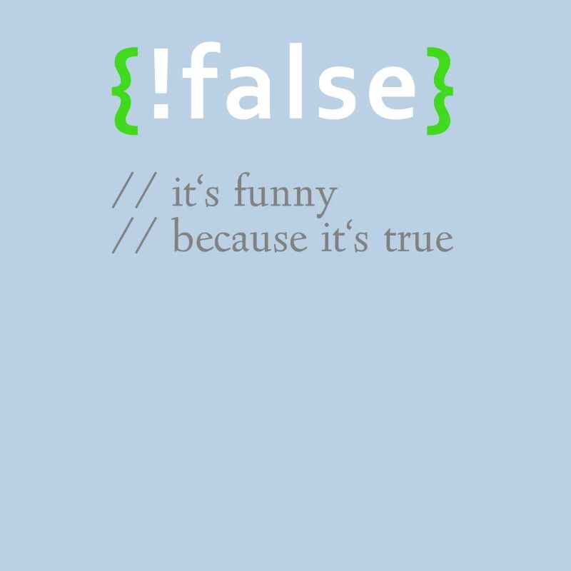 ! False - Programme informatique de programmeur de codage amusant