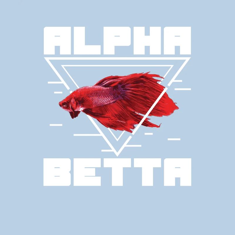 Funny Alpha Red Betta fish for a