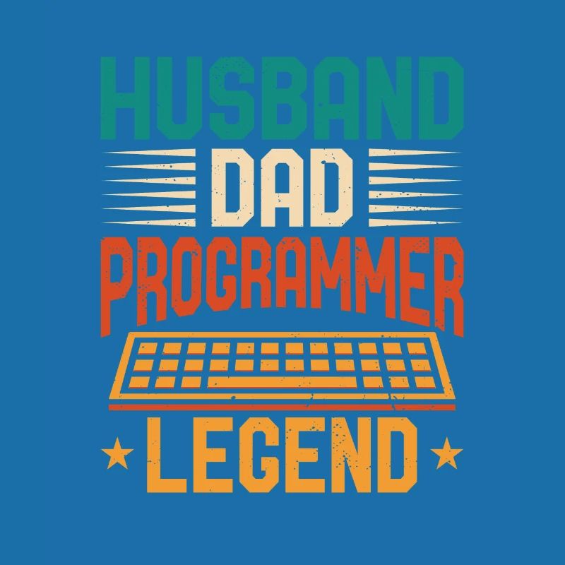 Husband Dad Programmer Legend Coder Programmierer