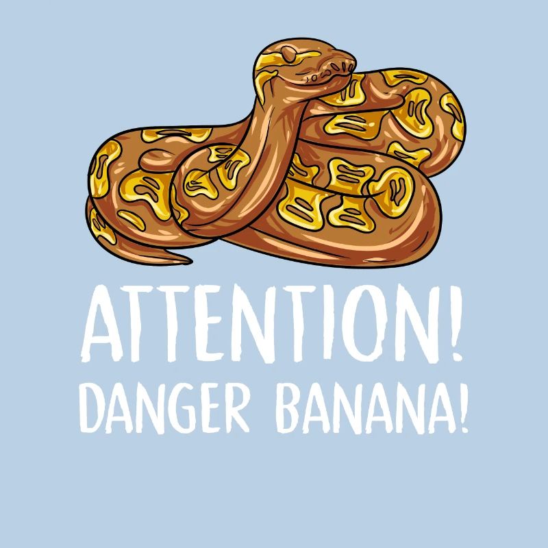 attention danger banane Design pour un amoureux du python