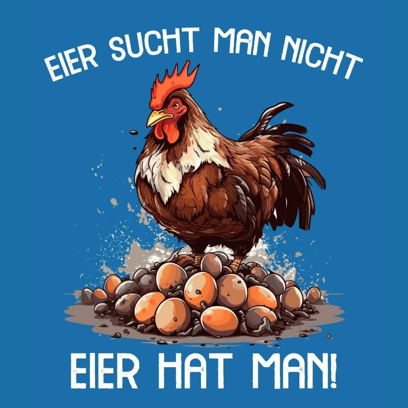 Eier sucht man nicht Eier hat man Hahn Ostern
