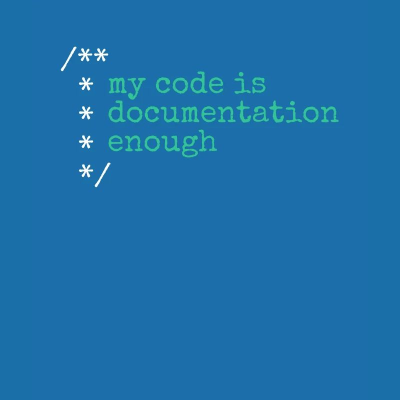 Mon code est assez documenté développeur