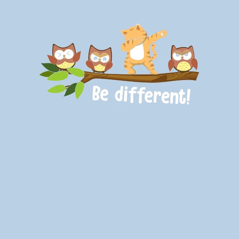 Be Different Dabbing Cat