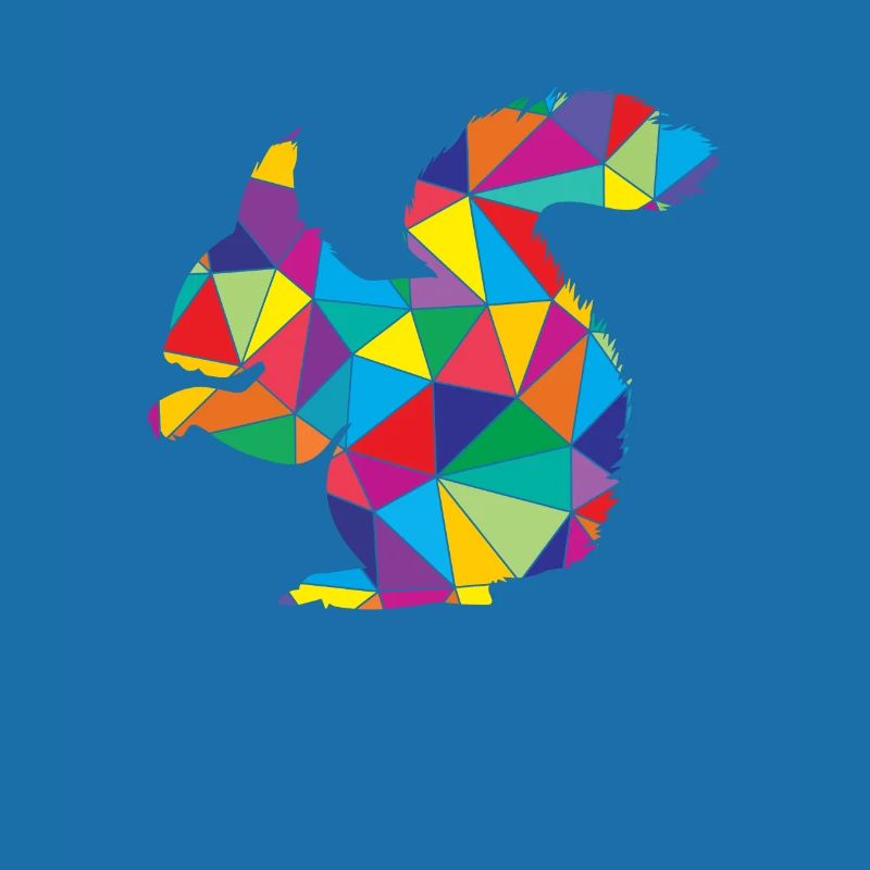 Low Poly Eichhörnchen Geometrie Eichhörnchen