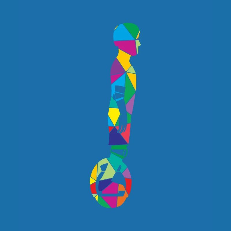Low Poly Einrad Polygon Solowheel