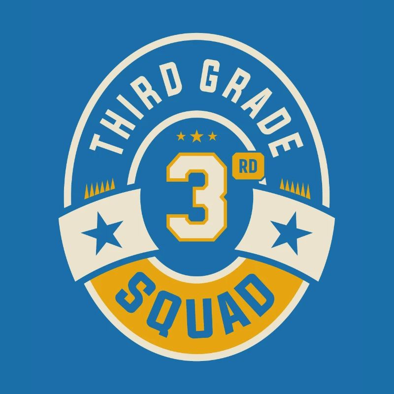 Third 3rd Grade Squad Team Back To School