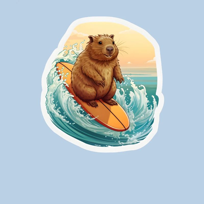 Capybara Surfer
