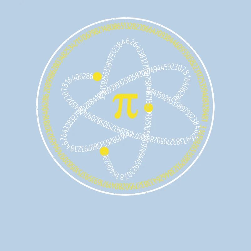 Atom Pi Day Math Science 3.14 Geek Enseignant Élève