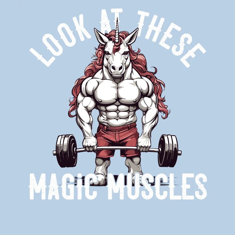 Magic Muscles Einhorn Powerlifting Fun