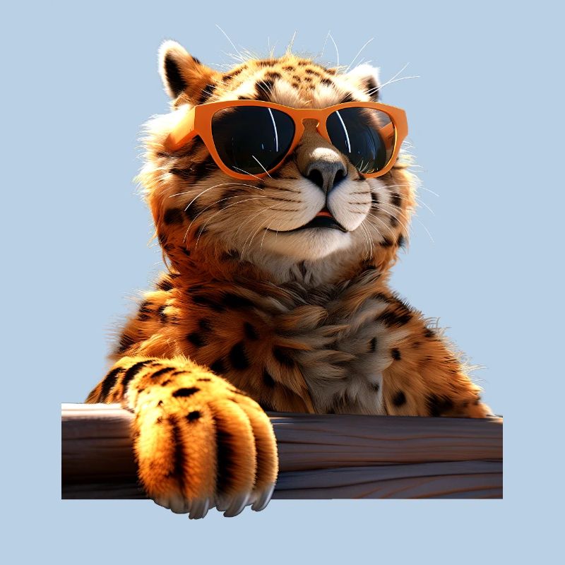 Lunettes de soleil guépard Chats guépard Mignon guépard