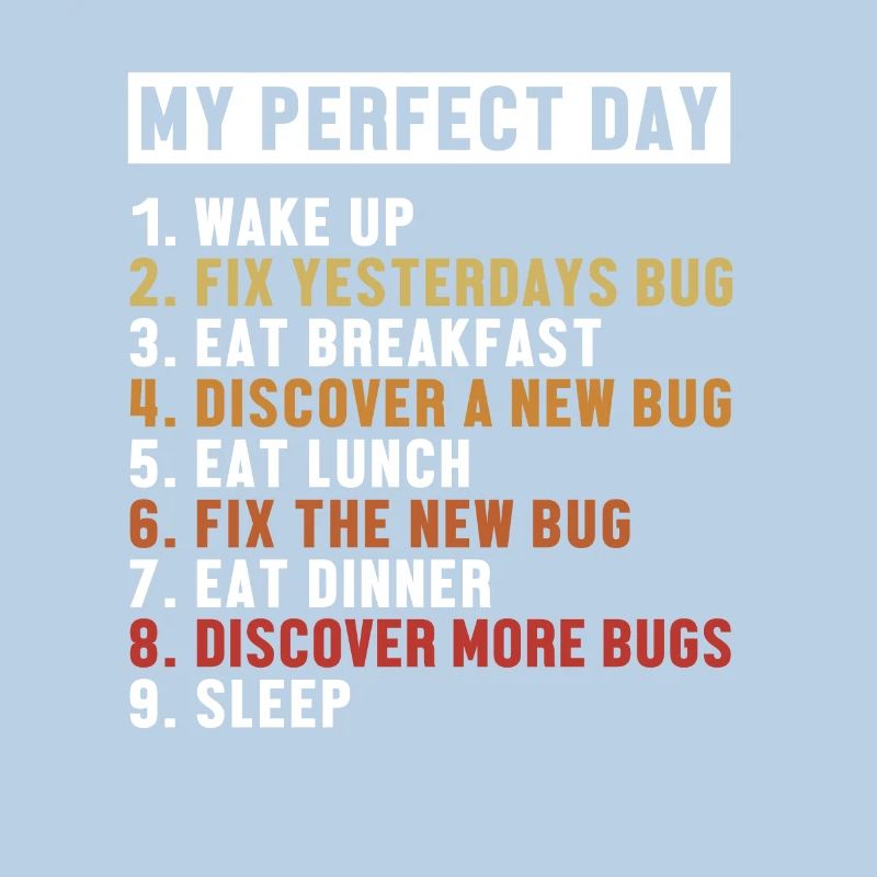 Correction de bugs Perfect Day Développeur Codeur Programmeur