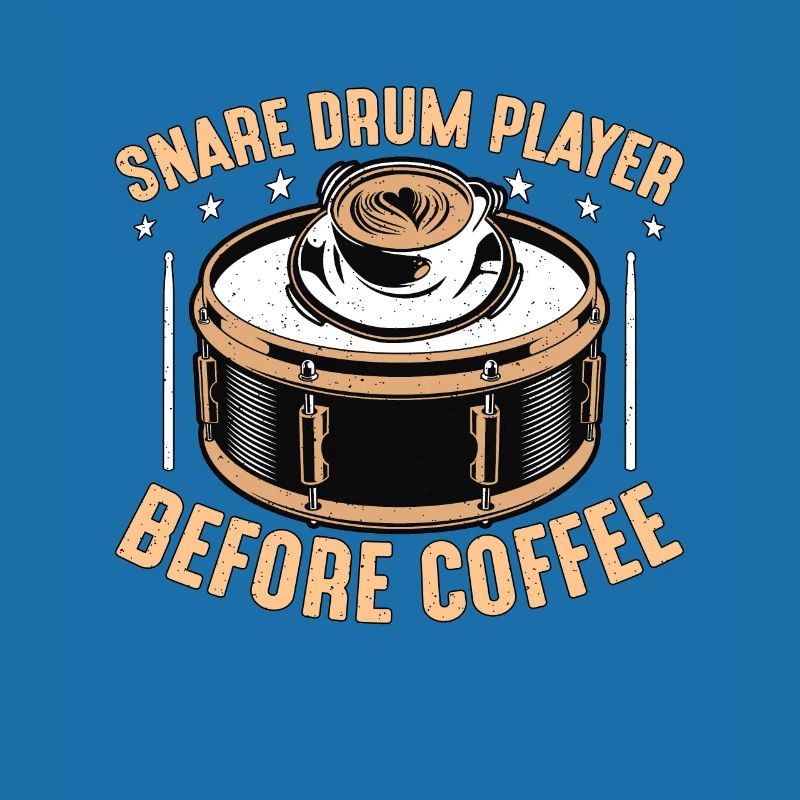 Snare Drum Player Before Drumline Coffee Lover