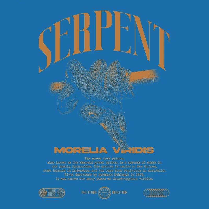 Green Tree Python Modern Reptile Keeper Streetwear