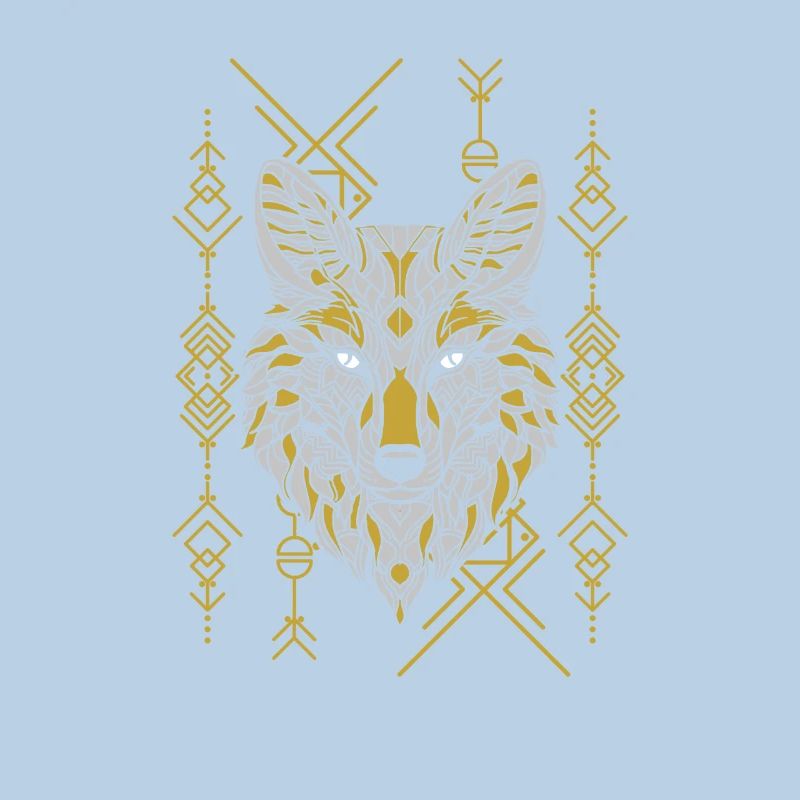 Wolf Abstract Geometric Polygon Wolf