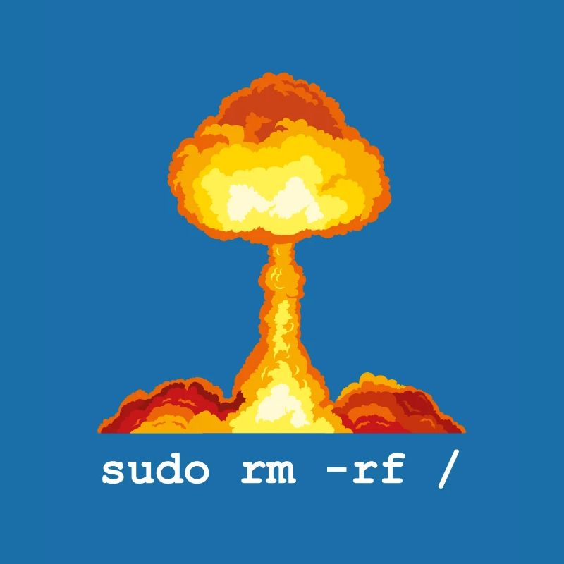 Linux Funny Linux Command Sudo RM RF für Männer