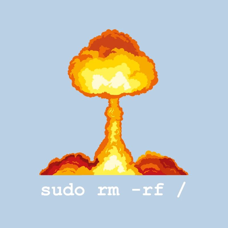Linux Funny Linux Command Sudo RM RF für Männer