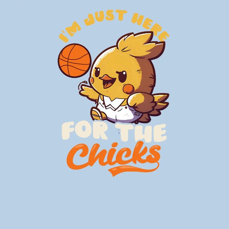 Basketball Easter Here For Chicks
