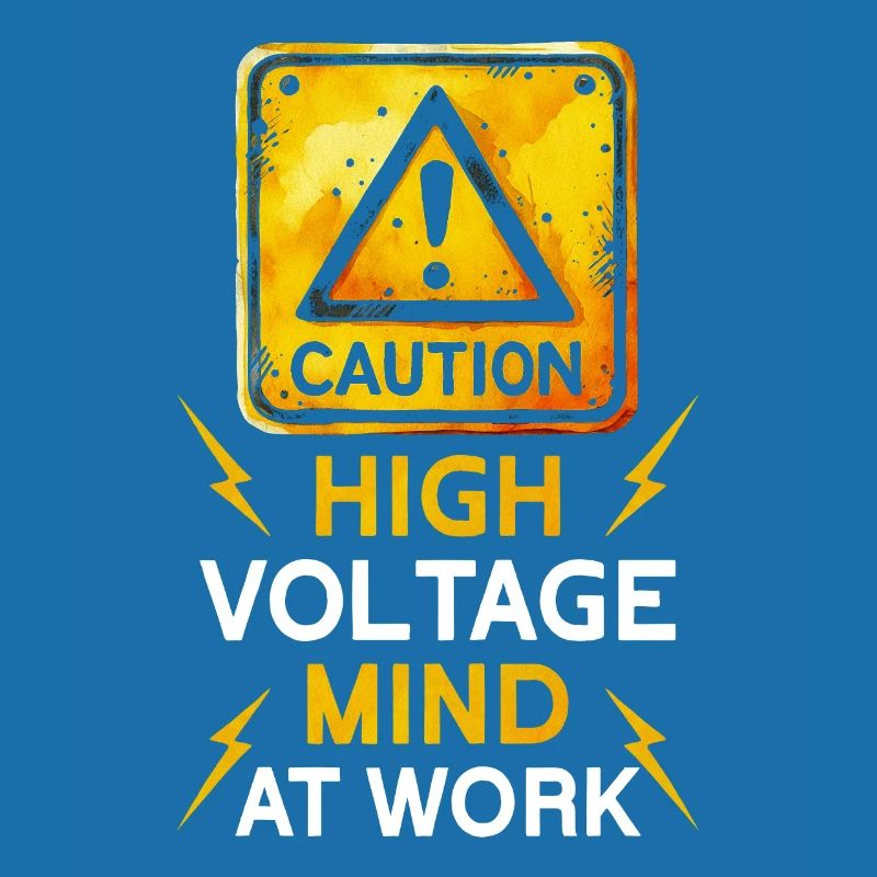 Nuclear Engineer Caution High Volatge Mind At Work