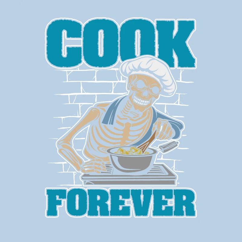 Chef Cooking Skeleton