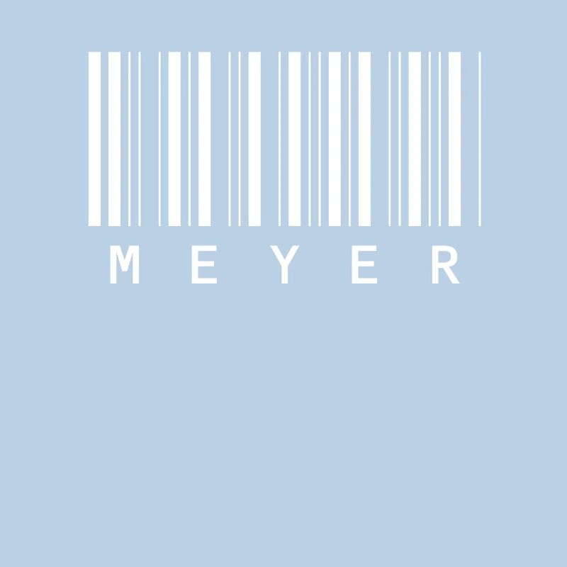 Meyer Barcode Familienname Balkencode Geschenk