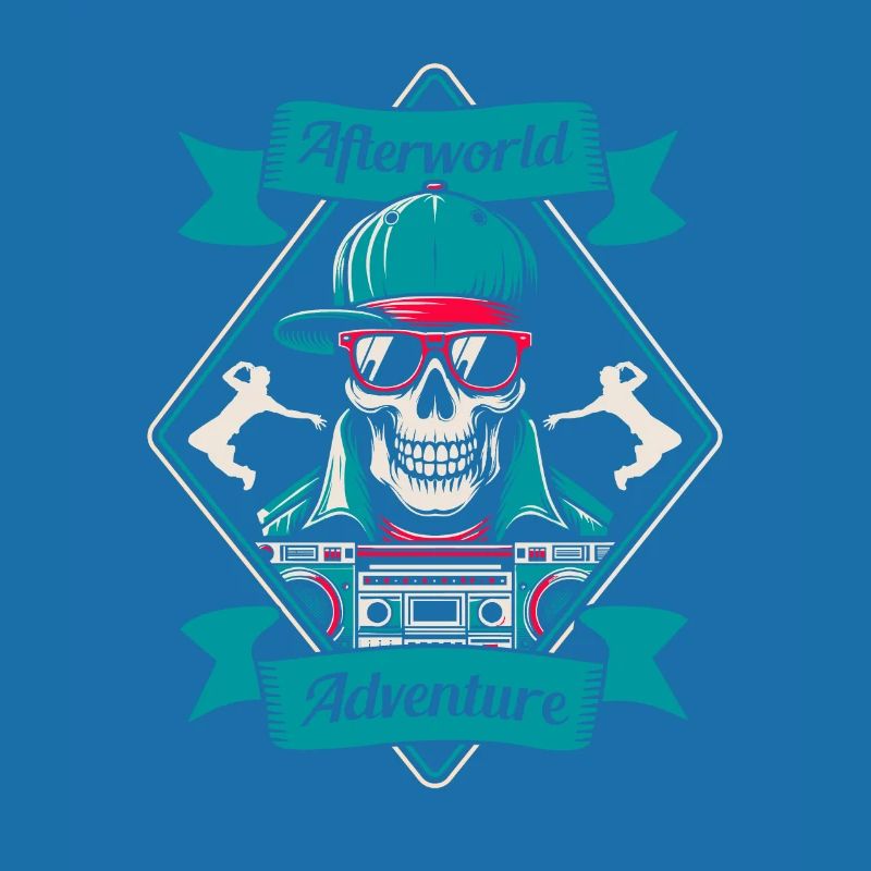 Breakdance Breakdancer Breakdancing Skull